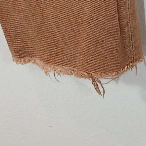 Re/Done 70s Ultra High Rise Stove Pipe Jeans in Washed Terracotta size 29 - Picture 7 of 13